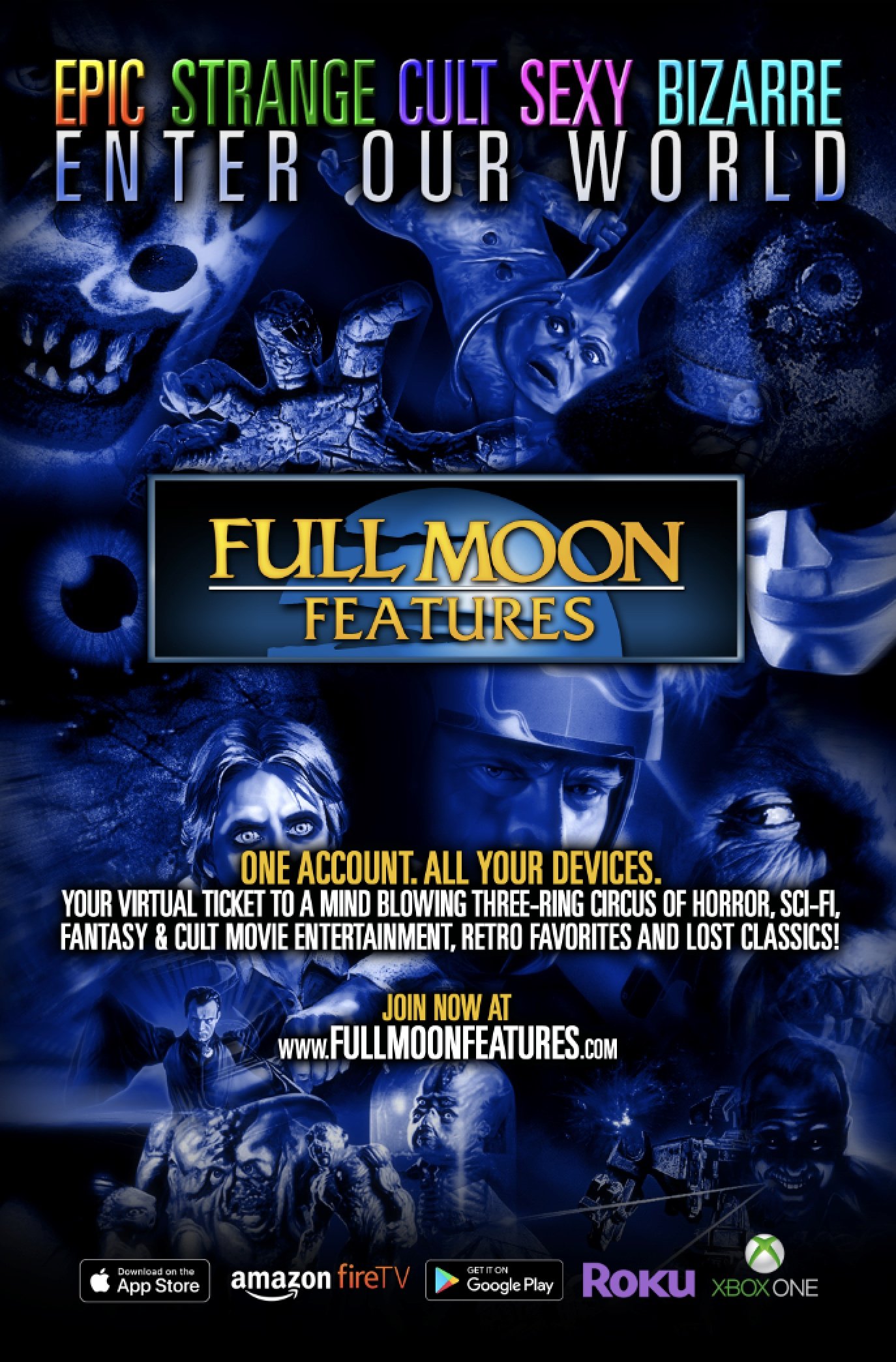 FULL MOON FEATURES LAUNCHES APP TO DELIVER FANS THE ULTIMATE IN GENRE ENTERTAINMENT 24/7